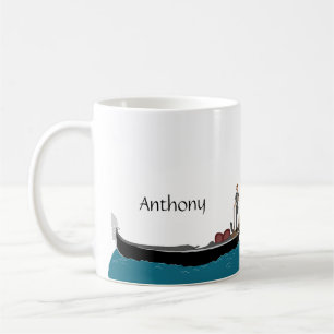 Venetië, Italië Gondola en Gondolier gepersonalise Koffiemok