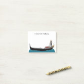 Venetië, Italië Gondola en Gondolier gepersonalise Post-it® Notes (Op bureau)