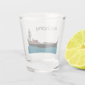 Venetië, Italië Gondola en Gondolier Travel Thmed Shot Glas (Achterkant)