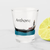 Venetië, Italië Gondola en Gondolier Travel Thmed Shot Glas (Voorkant)