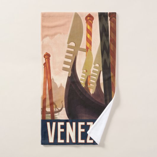  Venetië Italië Gondola Travel Bad Handdoek (Handdoek)