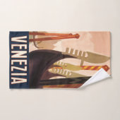  Venetië Italië Gondola Travel Bad Handdoek (Handdoek)