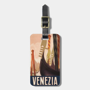 Venetië Italië Gondola Travel Bagagelabel
