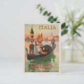 Venetië Italië Gondola Travel Briefkaart (Staand voorkant)
