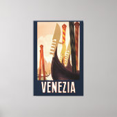 Venetië Italië Gondola Travel Canvas Afdruk (Voorkant)