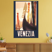 Venetië Italië Gondola Travel Canvas Afdruk (Insitu (Woonkamer))