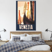  Venetië Italië Gondola Travel Canvas Afdruk (Insitu (Slaapkamer))