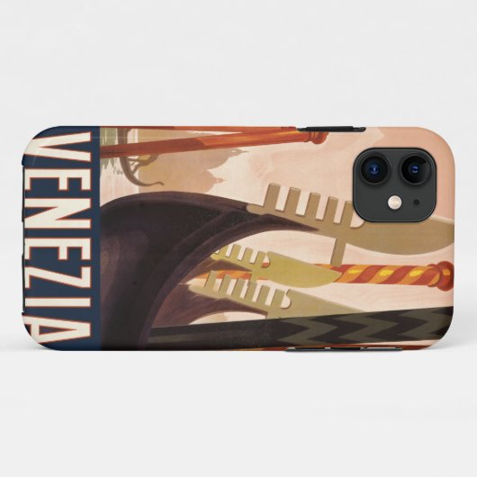  Venetië Italië Gondola Travel Case-Mate iPhone Case (Achterkant (horizontaal))