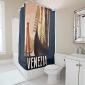  Venetië Italië Gondola Travel Douchegordijn (In situ)