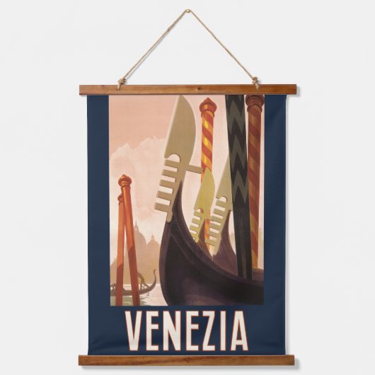  Venetië Italië Gondola Travel Hangend Wandkleed (Voorkant)