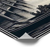  Venetië Italië Gondola Travel Poster (Hoek)