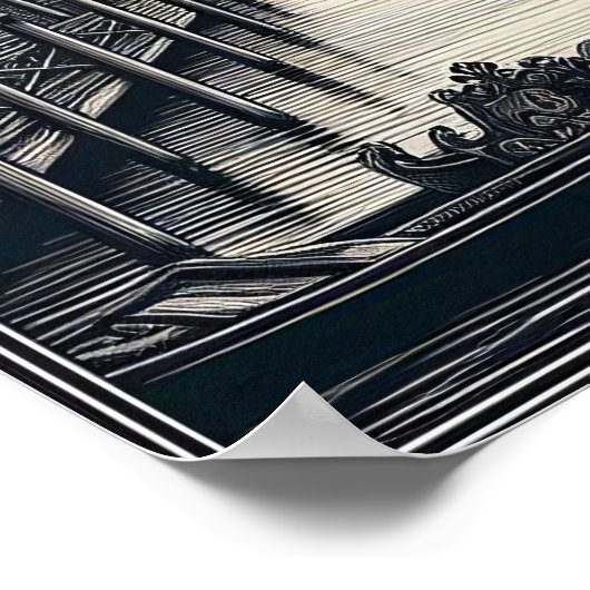  Venetië Italië Gondola Travel Poster (Hoek)