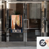  Venetië Italië Gondola Travel Raamsticker (Kantoordeur)