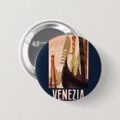  Venetië Italië Gondola Travel Ronde Button 5,7 Cm (Voorkant /achterkant)