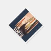  Venetië Italië Gondola Travel Servet (Hoek)