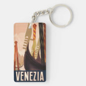  Venetië Italië Gondola Travel Sleutelhanger (achterkant)