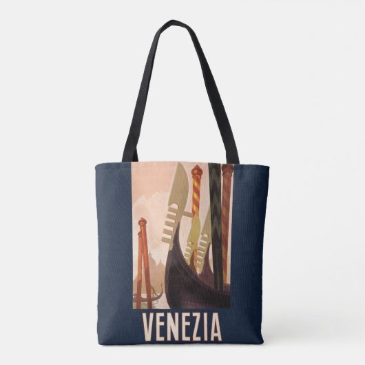 Venetië Italië Gondola Travel Tote Bag (Achterkant)