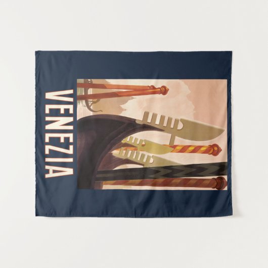  Venetië Italië Gondola Travel Wandkleed (Voorkant (horizontaal))