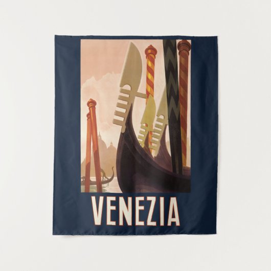  Venetië Italië Gondola Travel Wandkleed (Voorkant)