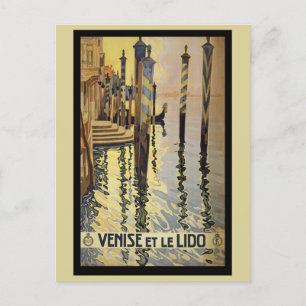  Venetië Italië Gondolas Canal Travel Briefkaart