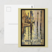  Venetië Italië Gondolas Canal Travel Briefkaart (Voorkant / Achterkant)