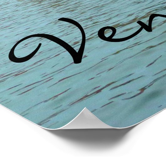 Venetië, Italië Gondolas op het Poster van het Gro (Hoek)