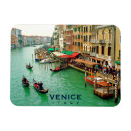 Venetië, Italië - Gondoliers aan het Canal Grande Magneet