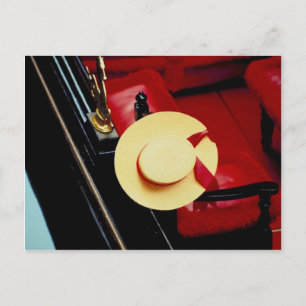 Venetië Italië Gondoliers Pet ~ Italiaans Romance Briefkaart