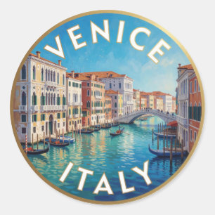 Venetië Italië Grote Kanaal Ronde Sticker