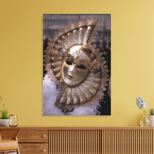 Venetië, Italië (IT) - Masquerade Canvas Afdruk (Insitu (Woonkamer))