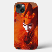 Venetië, Italië (IT) - Oranje carnavalskostuum