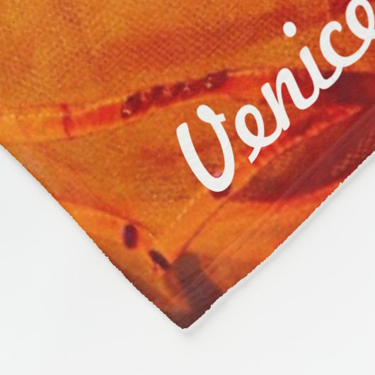 Venetië, Italië (IT) - Oranje carnavalskostuum Fleece Deken (Hoek)