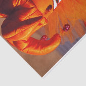 Venetië, Italië (IT) - Oranje carnavalskostuum Tissuepapier (Detail)