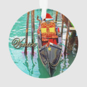 Venetië, Italië (IT) - twee kleurrijke Gondolas Ornament (achterkant)