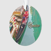 Venetië, Italië (IT) - twee kleurrijke Gondolas Ornament (voorkant)