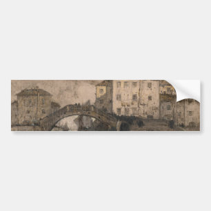 Venetië, Italië (Klassiek Venetiaans Landschap) Bumpersticker