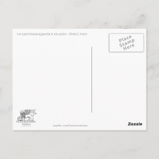 Venetië , Italië - kleurrijk Afbeelding van het gr Briefkaart (Achterkant)