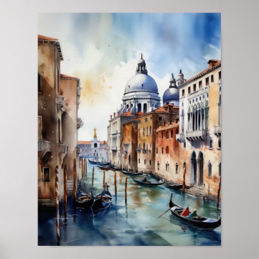 Venetië Italië Landschapskunst Print Poster (Voorkant)