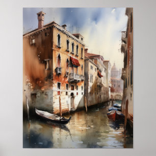 Venetië Italië Landschapskunst Print Poster