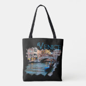 Venetië, Italië: langs het kanaal Tote Bag (Achterkant)