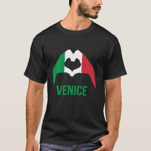 Venetië Italië Liefde Hart Trots Italiaanse Vakant T-shirt