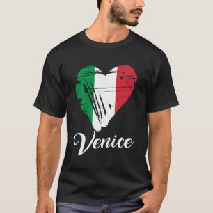 Venetië Italië Liefde Hart Trots Italiaanse Vakant T-shirt