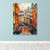 Venetië, Italië Mooi schilderij cadeau Canvas Afdruk (Insitu (Houten vloer))