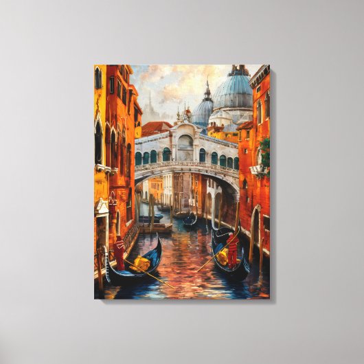 Venetië, Italië Mooi schilderij cadeau Canvas Afdruk (Voorkant)