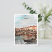 Venetië Italië Mooie kleur schets landschap Briefkaart (Staand voorkant)