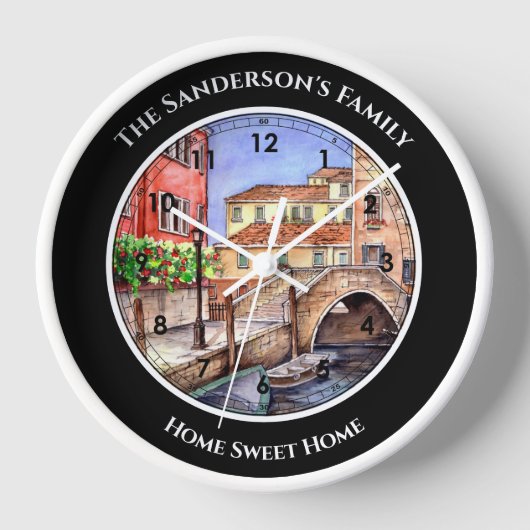 Venetië Italië Pen en was Waterverf Schilderen (Voorkant)