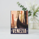  Venetië, Italië Reis Briefkaart (Staand voorkant)
