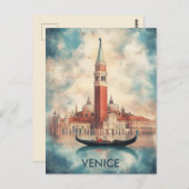 Venetië Italië Reis Briefkaart (Voorkant / Achterkant)