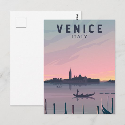 Venetië Italië Reis  Kunst Briefkaart (Voorkant / Achterkant)