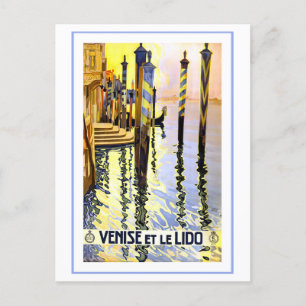 Venetië, Italië, Reisposter Briefkaart